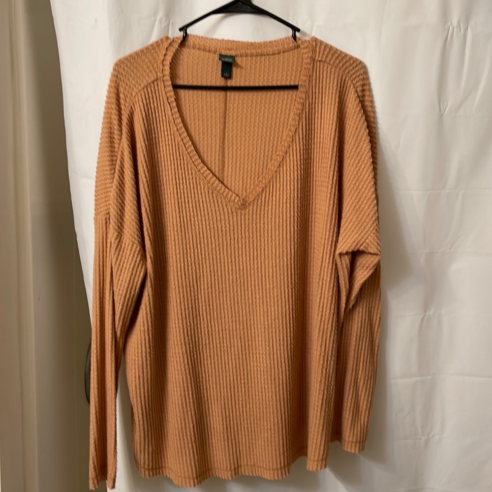 Women’s size large waffle knit, long sleeve